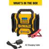 image1600 Peak Amp Automotive Jump Starter Portable Power  Four 15W USB Ports 500Watt Inverter120 PSI Air Compressor