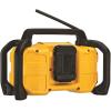 imageDEWALT 12V20V MAX Portable Bluetooth Radio Cordless 100 ft Range 35 Subwoofers Jobsite DCR028B