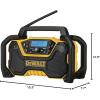 imageDEWALT 12V20V MAX Portable Bluetooth Radio Cordless 100 ft Range 35 Subwoofers Jobsite DCR028B