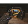 imageDEWALT 12V20V MAX Portable Bluetooth Radio Cordless 100 ft Range 35 Subwoofers Jobsite DCR028B