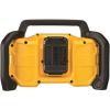 imageDEWALT 12V20V MAX Portable Bluetooth Radio Cordless 100 ft Range 35 Subwoofers Jobsite DCR028B