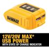 imageDEWALT 12V20V MAX USB Charger with 2 Ports and State of Charge IndicatorDCB090