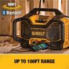 imageDEWALT 20V MAX Bluetooth Radio 100 ft Range Portable for Jobsites DCR025