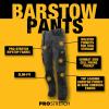 imageDEWALT Barstow Mens ProStretch Water Resistant Slim Fit Holster Pocket Utility Work PantsGreyBlack