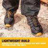 imageDEWALT Boron Mens Lightweight Aluminum Toe Safety Work Shoes  Slip Resistant Breathable Mesh ASTM Certified Comfortable for Construction ampamp WarehouseBlackYellow