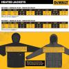 imageDEWALT DCHJ066C12XL 20V12V MAX Womens Heated Jacket Kit Black XXLargeLarge