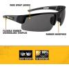 imageDEWALT DPG1002D Crosscut Safety Glasses  Black Half Frame  Smoke Lens  ANSI Z871  1 Pair