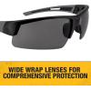 imageDEWALT DPG1002D Crosscut Safety Glasses  Black Half Frame  Smoke Lens  ANSI Z871  1 Pair