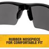 imageDEWALT DPG1002D Crosscut Safety Glasses  Black Half Frame  Smoke Lens  ANSI Z871  1 Pair