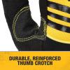 imageDEWALT DPG201XL Synthetic Leather Performance Work Glove  XLarge  1 Pair  Foam Padded Palm Abrasion Resistant Hook ampamp Loop ClosureLarge