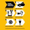 imageDEWALT DXAEPI1000 Power Inverter 1000W Car Converter with LCD Display Dual 120V AC Outlets 31A USB Ports 12V DC Adapter Battery ClampsCar Converter