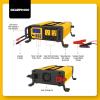 imageDEWALT DXAEPI1000 Power Inverter 1000W Car Converter with LCD Display Dual 120V AC Outlets 31A USB Ports 12V DC Adapter Battery ClampsCar Converter