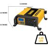 imageDEWALT DXAEPI1000 Power Inverter 1000W Car Converter with LCD Display Dual 120V AC Outlets 31A USB Ports 12V DC Adapter Battery ClampsCar Converter