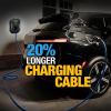 imageDEWALT Electric Vehicle Level 2 EV Charger up to 48 Amps 240V App Control Bluetooth ampamp WiFi CSA Certified IndoorOutdoor Hardwired Wall Mounted Charging Station with 25 ft CableHardwired Black