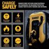 imageDEWALT Electric Vehicle Level 2 EV Charger up to 48 Amps 240V App Control Bluetooth ampamp WiFi CSA Certified IndoorOutdoor Hardwired Wall Mounted Charging Station with 25 ft CableHardwired