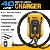 imageDEWALT Electric Vehicle Level 2 EV Charger up to 48 Amps 240V App Control Bluetooth ampamp WiFi CSA Certified IndoorOutdoor Hardwired Wall Mounted Charging Station with 25 ft CableNEMA 1450