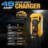 imageDEWALT Electric Vehicle Level 2 EV Charger up to 48 Amps 240V App Control Bluetooth ampamp WiFi CSA Certified IndoorOutdoor Hardwired Wall Mounted Charging Station with 25 ft CableHardwired