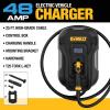imageDEWALT Electric Vehicle Level 2 EV Charger up to 48 Amps 240V App Control Bluetooth ampamp WiFi CSA Certified IndoorOutdoor Hardwired Wall Mounted Charging Station with 25 ft CableHardwired Black