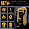 imageDEWALT Electric Vehicle Level 2 EV Charger up to 48 Amps 240V App Control Bluetooth ampamp WiFi CSA Certified IndoorOutdoor Hardwired Wall Mounted Charging Station with 25 ft CableNEMA 1450