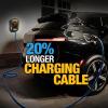imageDEWALT Electric Vehicle Level 2 EV Charger up to 48 Amps 240V App Control Bluetooth ampamp WiFi CSA Certified IndoorOutdoor Hardwired Wall Mounted Charging Station with 25 ft CableNEMA 1450