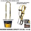 imageDEWALT Fall Protection KitD1000 Harness  5 Point Adjustment With Passthru Chest and Leg Buckles