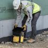 imageDEWALT Fall Protection KitD1000 Harness With Passthru Chest and Leg Buckles  50 Vertical Lifeline WRope Adjustor and Reusable Rooftop Anchor
