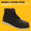 imageDEWALT Forge Moc Toe FLEX Outsole Leather Steel Toe Safety Work Boots For MenSeal Brown