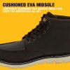 imageDEWALT Forge Moc Toe FLEX Outsole Leather Steel Toe Safety Work Boots For MenSeal Brown