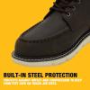 imageDEWALT Forge Moc Toe FLEX Outsole Leather Steel Toe Safety Work Boots For MenSeal Brown