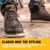 imageDEWALT Forge Moc Toe FLEX Outsole Leather Steel Toe Safety Work Boots For MenSeal Brown