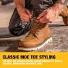 imageDEWALT Forge Moc Toe FLEX Outsole Leather Steel Toe Safety Work Boots For MenTan