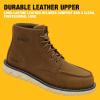 imageDEWALT Forge Moc Toe FLEX Outsole Leather Steel Toe Safety Work Boots For MenTan