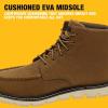 imageDEWALT Forge Moc Toe FLEX Outsole Leather Steel Toe Safety Work Boots For MenTan