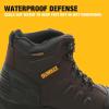 imageDEWALT Hadley Mens Waterproof Steel Safety Toe Work BootBrown Crazy Horse