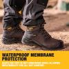 imageDEWALT Hayes Mens Waterproof Leather Steel Toe Safety Work BootSeal Brown