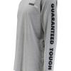 imageDEWALT Mens Guaranteed Tough Long Sleeve TShirtHeather Grey