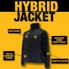 imageDEWALT Mens Hybrid Lightweight Water Resistant Insulated Work JacketBlack