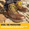imageDEWALT Plasma Mens Leather Steel Toe Industrial ampamp Construction Safety Work Boot Palm Brown 95 WidePalm Brown