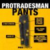 imageDEWALT Protradesman Mens Loose Fit Holster Pocket Cottonpoly Stretch Work PantsBlack
