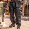 imageDEWALT Protradesman Mens Loose Fit Holster Pocket Cottonpoly Stretch Work PantsBlack