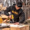 imageDEWALT Rexburg Mens Water Resistant Cottonpoly Heavy Duty Work HoodieBlack