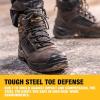 imageDEWALT Reynolds Mens Waterproof Leather Steel Toe Safety Work BootSeal Brown