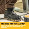 imageDEWALT Richardson Mens BOA Fit System Nubuck Leather Water Resistant Wide Fit Steel Toe Safety Work BootBlack