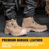 imageDEWALT Richardson Mens BOA Fit System Nubuck Leather Water Resistant Wide Fit Steel Toe Safety Work BootStone