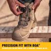 imageDEWALT Richardson Mens BOA Fit System Nubuck Leather Water Resistant Wide Fit Steel Toe Safety Work BootStone