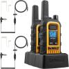 imageDEWALT Walkie Talkies Long Range FRS 2 Way Radio Waterproof ampamp Rechargeable  1 Watt DXFRS300 2 Pack DXFRS3001 Watt