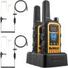 imageDEWALT Walkie Talkies Long Range FRS 2 Way Radio Waterproof ampamp Rechargeable  1 Watt DXFRS300 2 Pack DXFRS3002 Watt