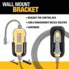 imageDEWALT Wall Mount Bracket for Electric Vehicle EV Charger for Charging Handle and Control Box Integrated Cable Organizer Compatible 16 and 32 Amp Portable EV Chargers