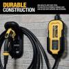 imageDEWALT Wall Mount Bracket for Electric Vehicle EV Charger for Charging Handle and Control Box Integrated Cable Organizer Compatible 16 and 32 Amp Portable EV Chargers
