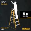 imageDeWalt 10Foot Fiberglass Step Ladder 375Pound Load Capacity Type IAA DXL3410106 feet
